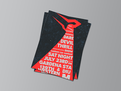 Dare devil thrill show poster design branding design icon illustration logo typography vector