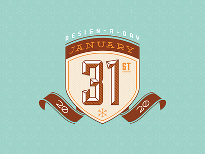 Design-A-Day Challenge: January 2020 badge badge design challenge design a day january snow