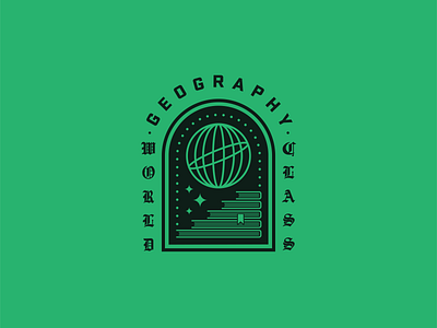World Class Geography badge badge design badge logo badges books geography globe illustraion logo logo design vector vector art vector illustration