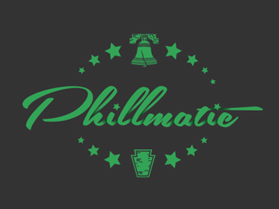 Phillmatic Logo 13 stars illmatic keystone liberty bell logo logo design nas pennsylvania philadelphia phillmatic philly script
