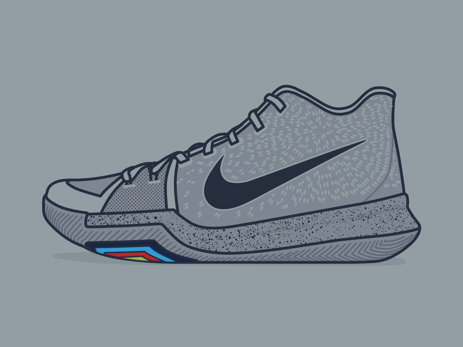 kyrie irving shoes drawing