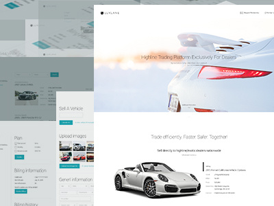 Luxlane interface prototype site style trend ui uikit ux web