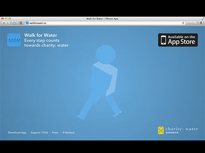 Walk for Water marketing site