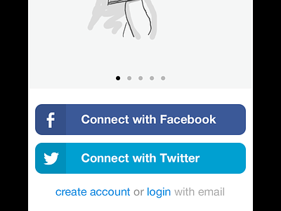 Signup process connect helvetica iphone login signup