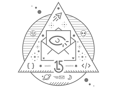 Anniversary T-Shirt Concept design email illustration illustrator skull space symbolism t shirt