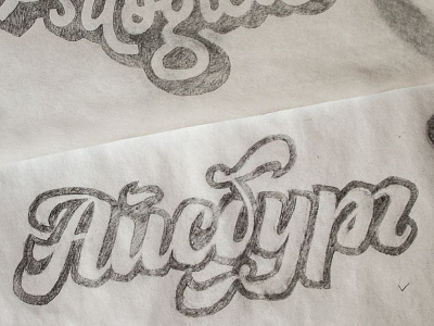 Iceburg hand lettering lettering pencil sketch