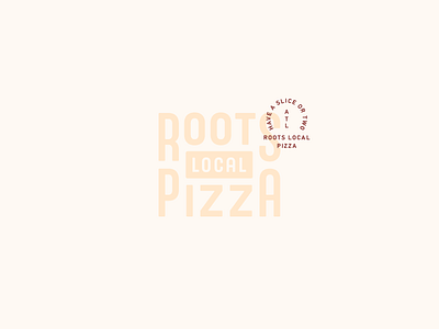Roots branding logo pizza