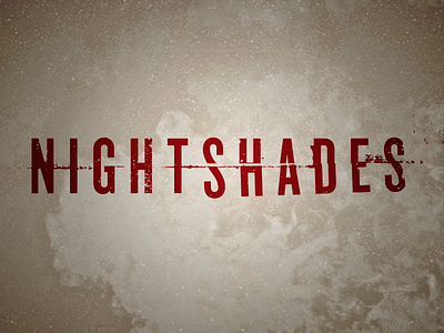 Nightshades blood book cover typography vampire