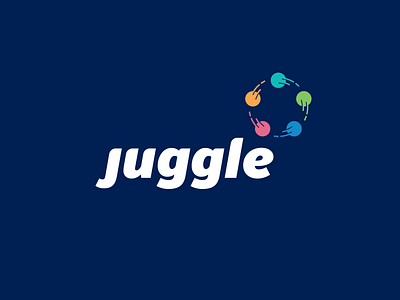 Juggle balls juggle logo