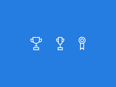 1-2-3 award icon trophy