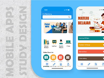 Study Design Mobile Apps app design illustration ui ux