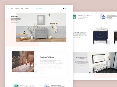 Furniture website redesign branding design ux web website