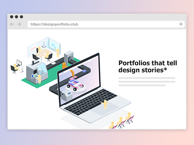 designportfolio.club website design branding design illustration ui ux vector web website