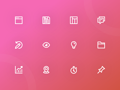 PrimeSystem Icon Set bulb glyph icon kit marker message pinned text view