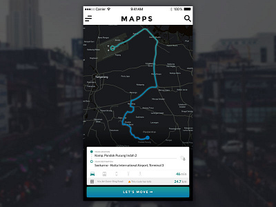 Daily UI - Mapps android apps ios maps mobile apps route