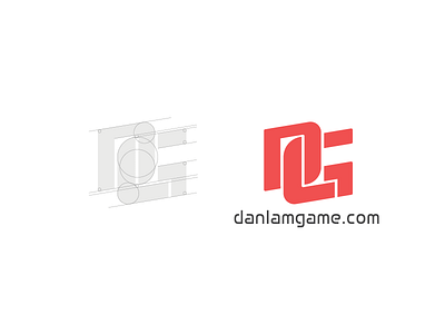 DLG Logo mark branding development game icon link logos mark