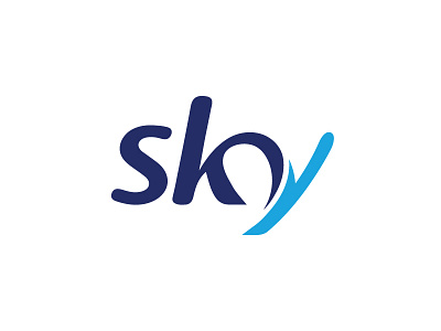 Sky mark | Bizwebsky blue branding logo mark sky web