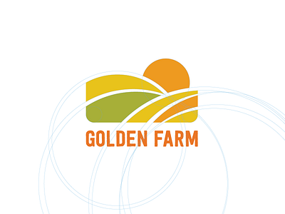 Golden Farm logo brandidentity branding creative develop farm logo logotype yellow