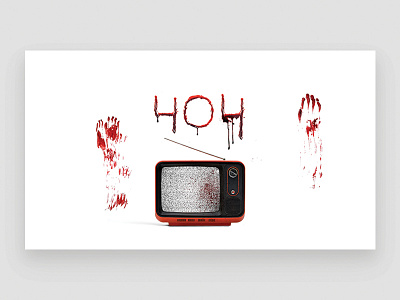 404 404 blood graphic design halloween minimal minimalism page not found tv