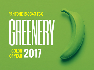 Pantone's Color of the Year for 2017 2017 banana branding clearn clour color creative greenery pantone ui
