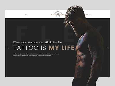 Boutique - WooCommerce Theme barbershop branding clearn creative hipster homepage logo retro tattoo theme ui web