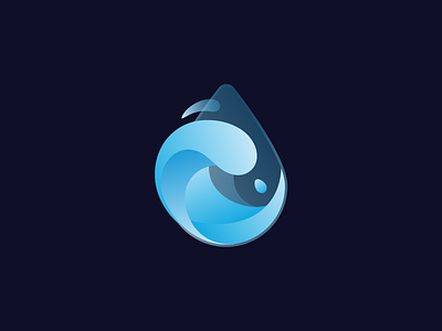 Water icon branding colors contour design icon identity illustration land logo map mark water