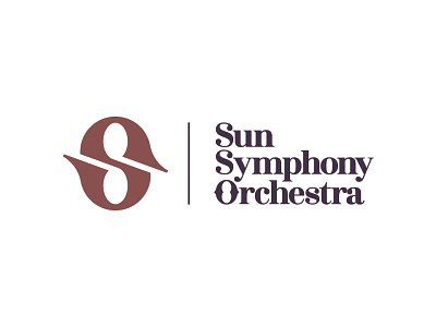 Sun Symphony Orchestra logo / Rejected option branding graphic design identity logos mark music orchestra symphony