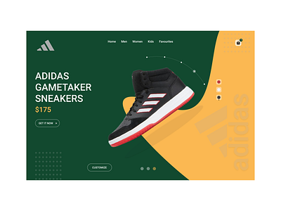 Adidas Website Exploration adobe app branding design figma shoes ui ux vector visual