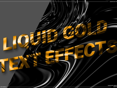 LIQUID GOLD TEXT EFFECT adidas creative market design download easy gold gold foil illustration licensing liquids logo pack text texture