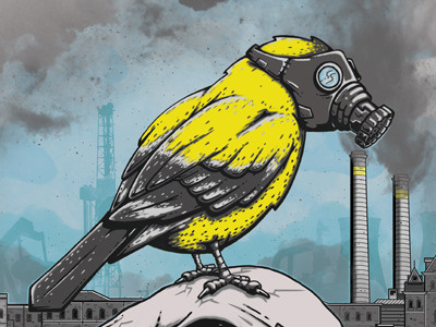I Will Survive air bird fresh gaz illustration mask pollution