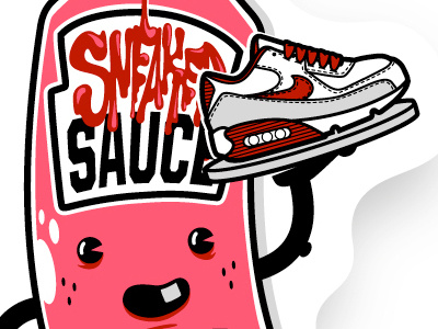 sauce character ketchup mascot nike shoes sneakers sticker tee tshirt