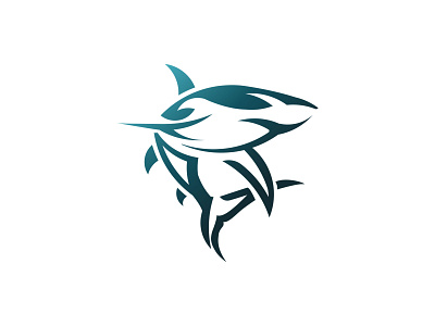 Deep Sea Shark | Logo Design branding design graphic design logo sea shark vector