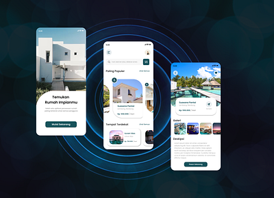 UI Design Akomodasi App app branding design ui ux vector