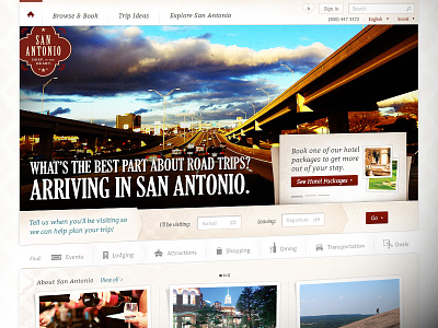 Visitsanantonio Home carousel home page icons leisure travel