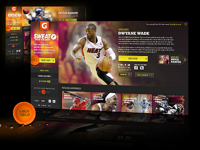 Gatorade Sweat With the Best Promo - Detail View athletes contest promotional sticky nav ui website