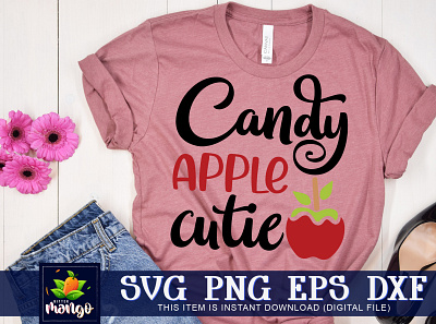 Candy Apple Cutie SVG candy apple cutie svg