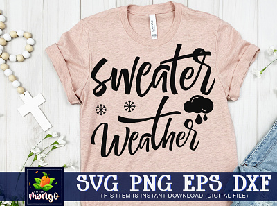 Sweater weather SVG silhouette svg