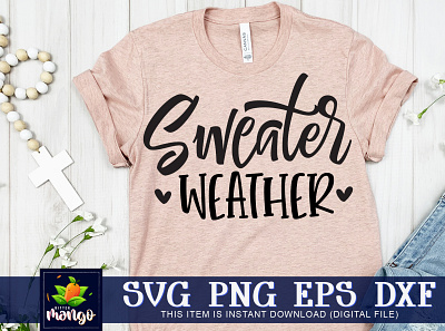 Sweater weather SVG silhouette svg