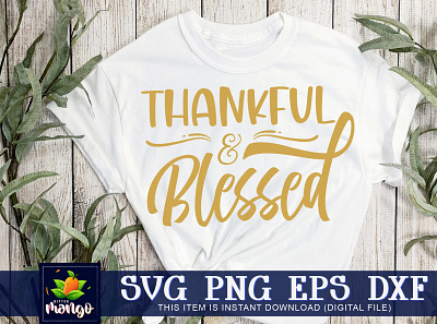 Thankful and blessed SVG fall shirt thankful blessed