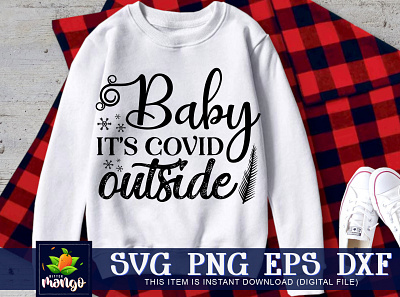 Baby its covid outside SVG baby its covid outside svg hoilday gift