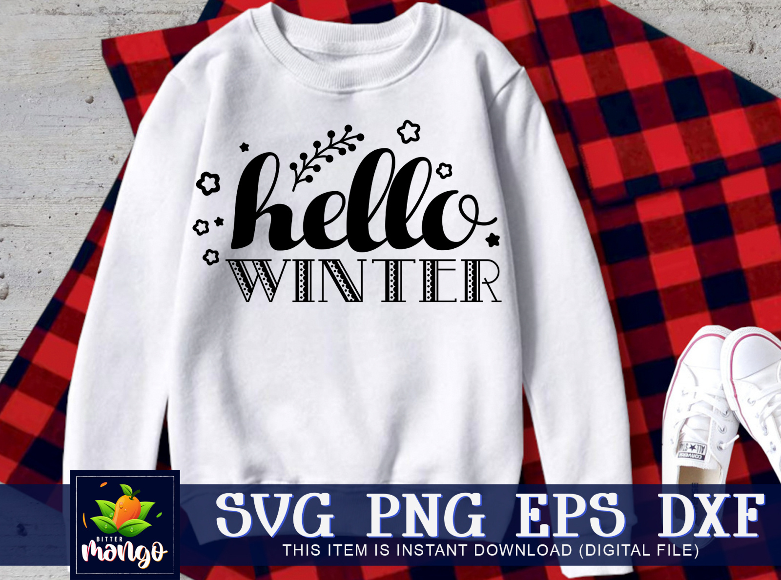 Hello winter SVG by BITTERMANGO on Dribbble