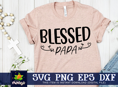 Blessed papa SVG silhouette svg