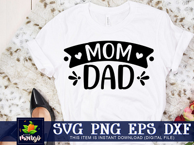 Mom dad SVG