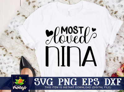 Most loved nina SVG most loved nina svg
