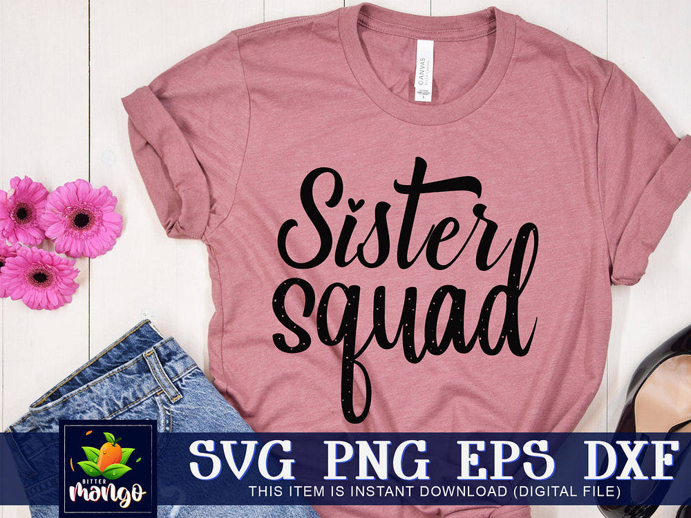 Sister Squad Svg designs, themes, templates and downloadable graphic ...