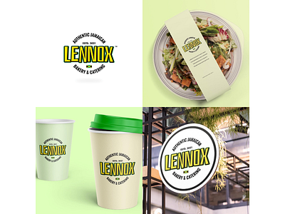 Lennox Bakery & Catering Logo branding design illustration logo