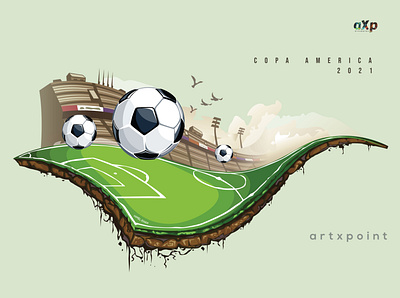 Vector Tracing for Copa America 2021 (Learning Purposes Only) branding design illustration typography vector