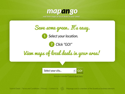 Mapango Landing Page