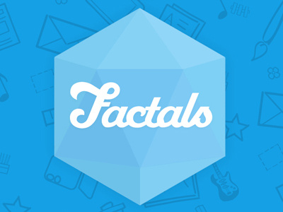 Factals Logo hexagon logo type