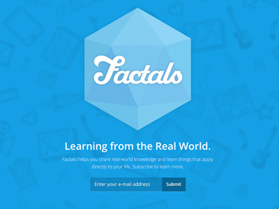 Factals Landing Page